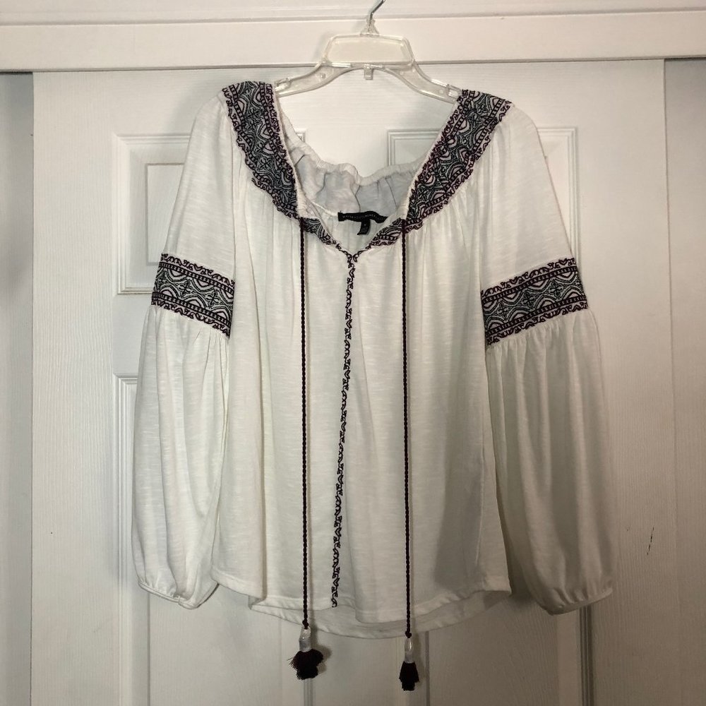 White House Black Market Size M Long Sleeve Blouse